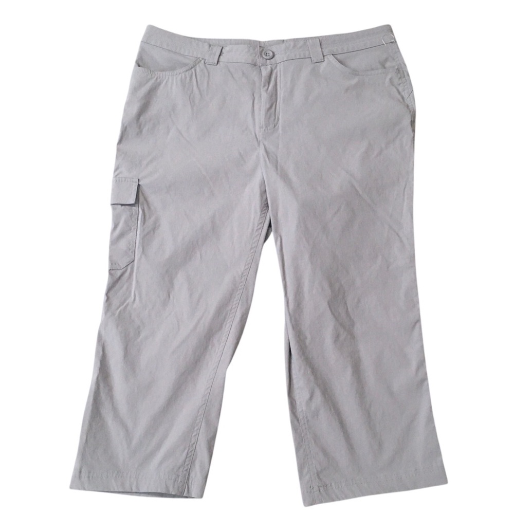 Eddie Bauer Grey Casual Capri Pockets Pants 12